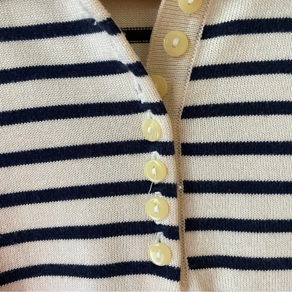 Nautical / breton stripe sweater with collar - Picture 4 of 6